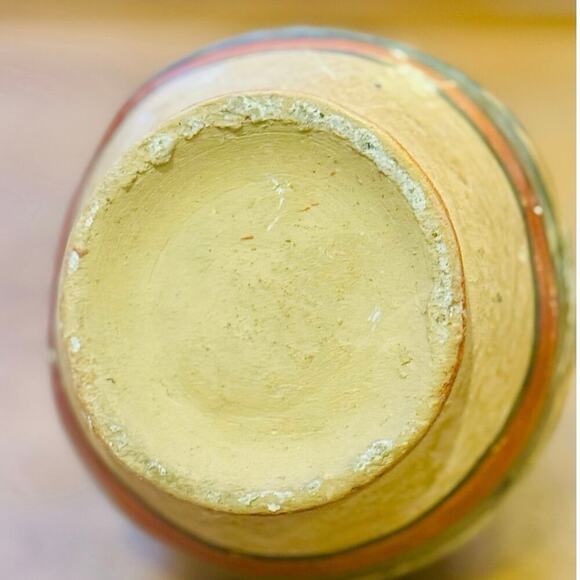 Vintage Tonalá Mexican Pottery Jug Hand-Painted Floral Folk Art - Picture 4 of 4